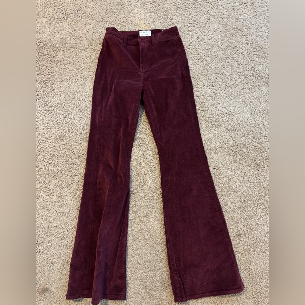 Women's Burgundy Corduroy Pants